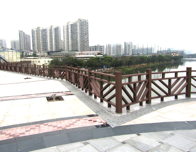 塑木栏杆在景观园林中不可替代的位置